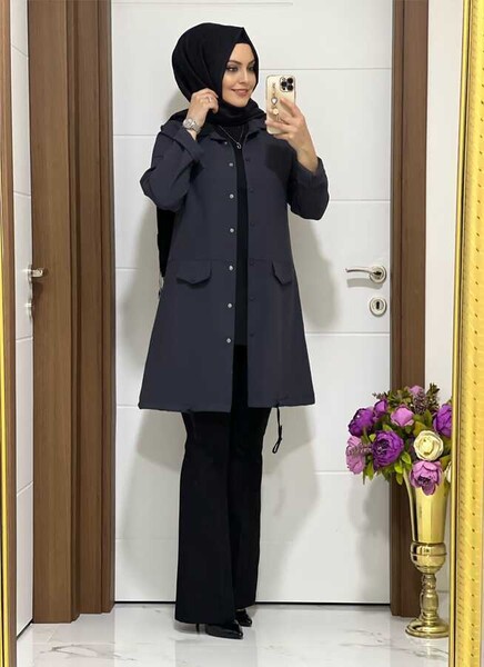 1031 ANTRASİT HAYAL TUNİK - MODA ALMİRA