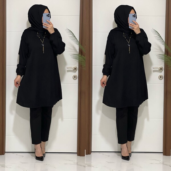 2060 K35 SİYAH ESMA TUNİK - 2