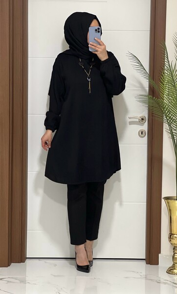 2060 K35 SİYAH ESMA TUNİK - 4