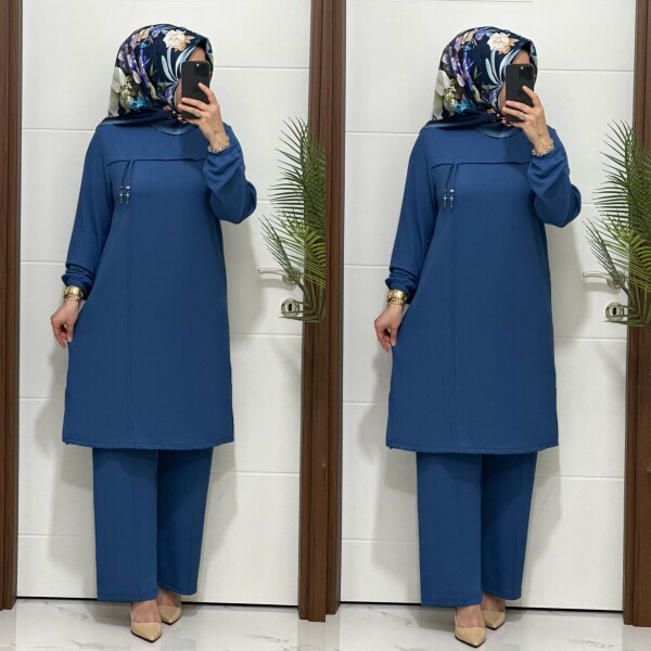 1687 K 90 İNDİGO GÜLCE TAKIM - 4