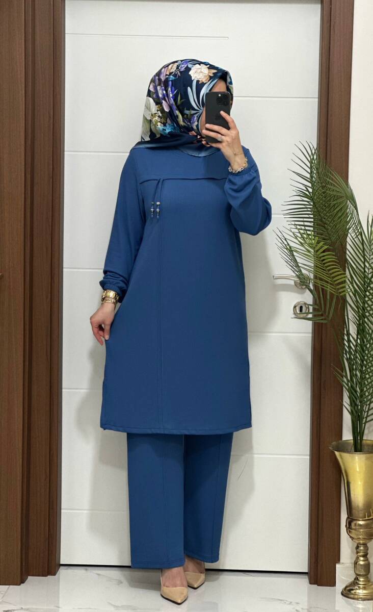 1687 K 90 İNDİGO GÜLCE TAKIM - 1