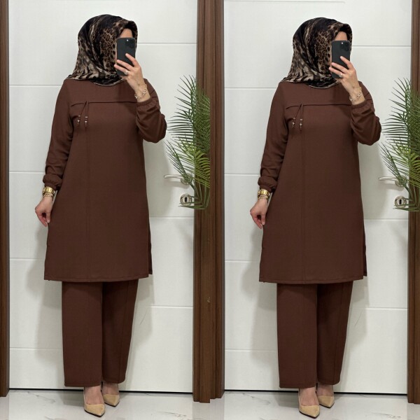 1687 K 90 KAHVERENK GÜLCE TAKIM - 3