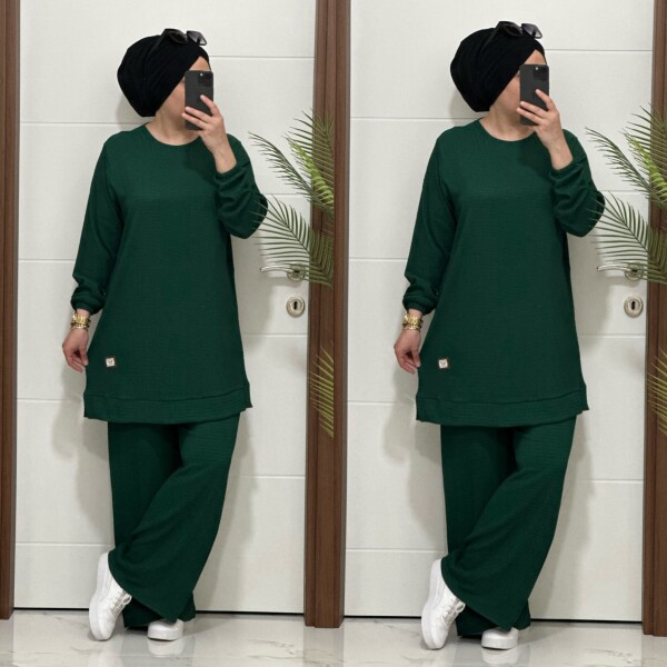 9080 K-80 YEŞİL ARMALI SPOR TAKIM - 2