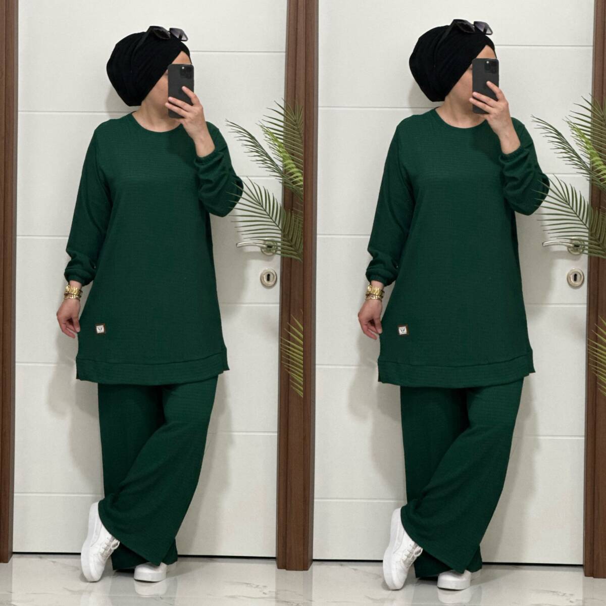 9080 K-80 YEŞİL ARMALI SPOR TAKIM - 2