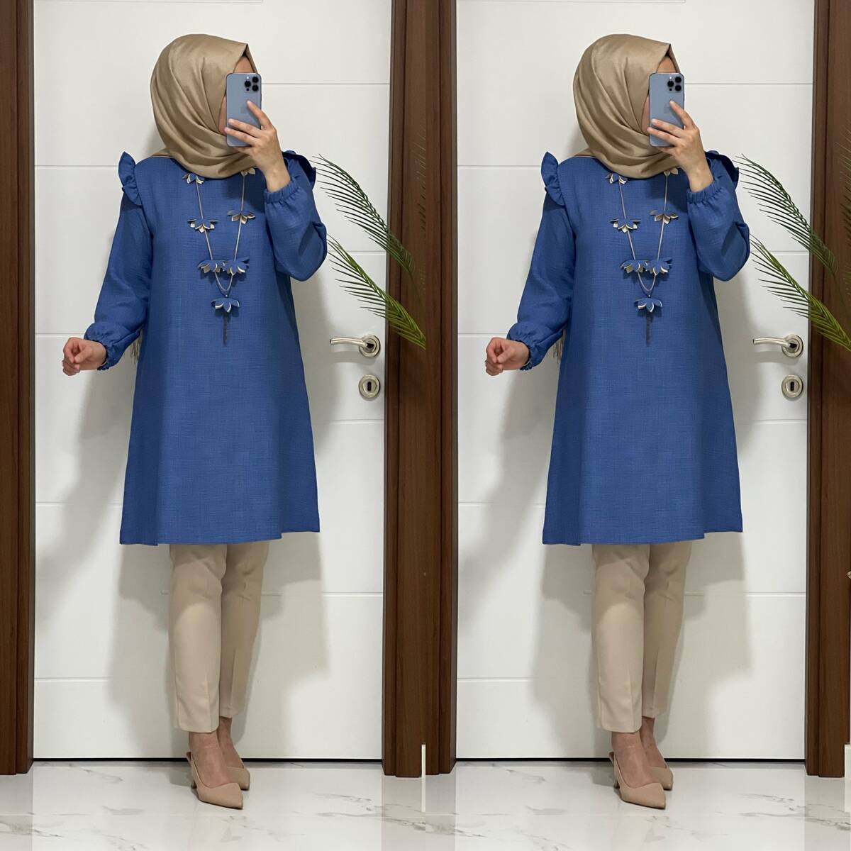 2067 K40 İNDİGO MANOLYA TUNİK - 4
