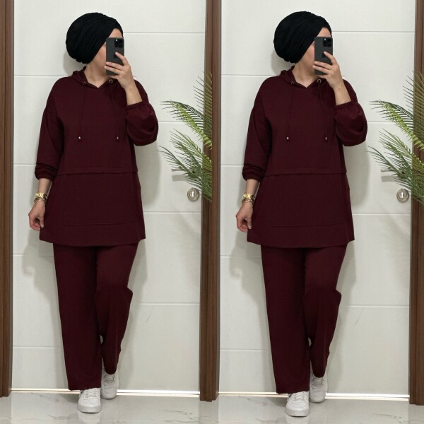 2320 K 120 BORDO KANGURU CEPLİ TAKIM - 3