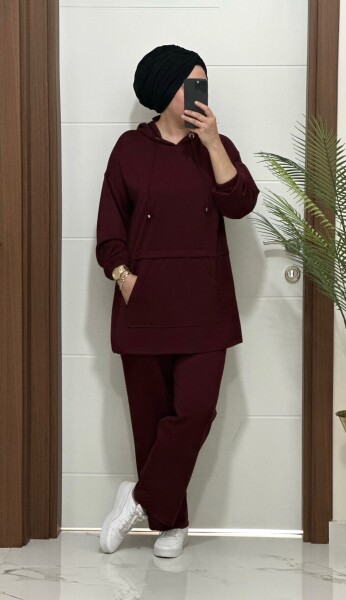 2320 K 120 BORDO KANGURU CEPLİ TAKIM - 1