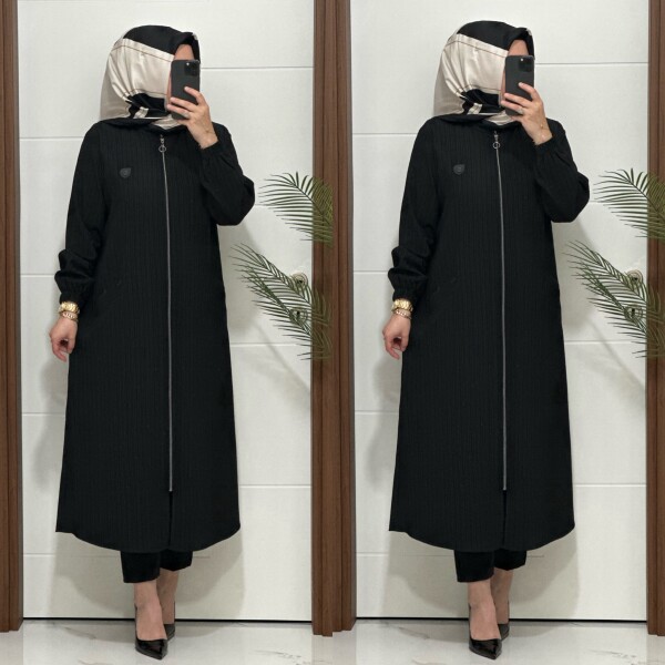 5507 K90 SİYAH SARE KAP - 2