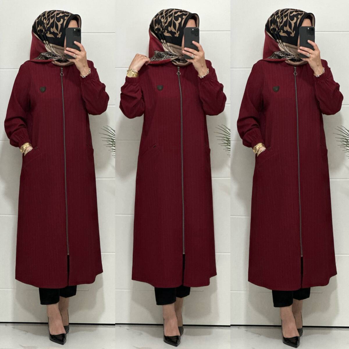 5507 K90 BORDO SARE KAP - 5