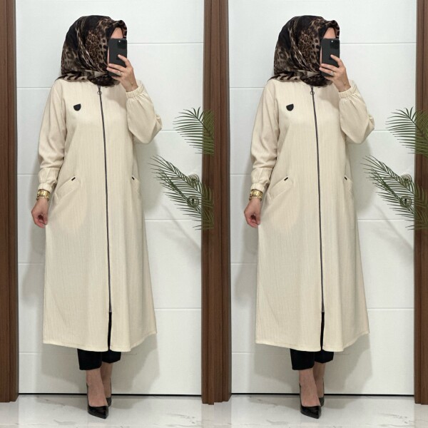 5507 K90 KREM SARE KAP - 2