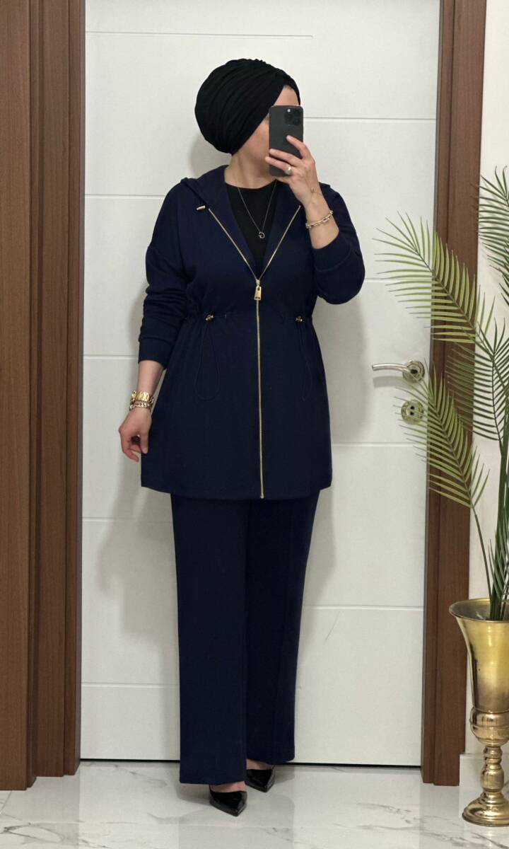 25920 K 180 LACİVERT ALYA TAKIM - 1