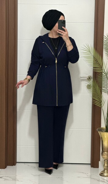 25920 K 180 LACİVERT ALYA TAKIM - 2