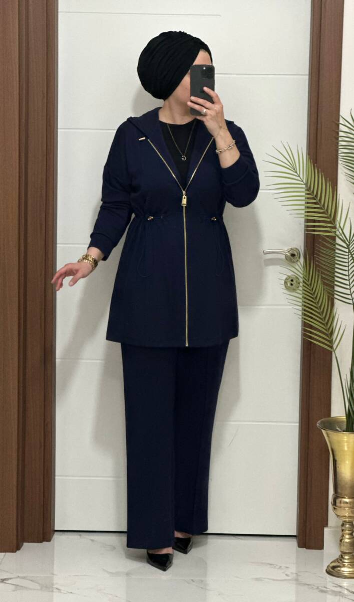 25920 K 180 LACİVERT ALYA TAKIM - 2