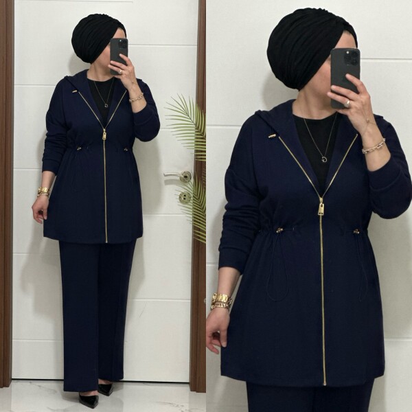 25920 K 180 LACİVERT ALYA TAKIM - 3