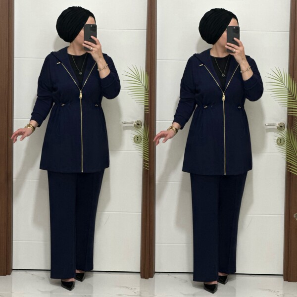 25920 K 180 LACİVERT ALYA TAKIM - 4