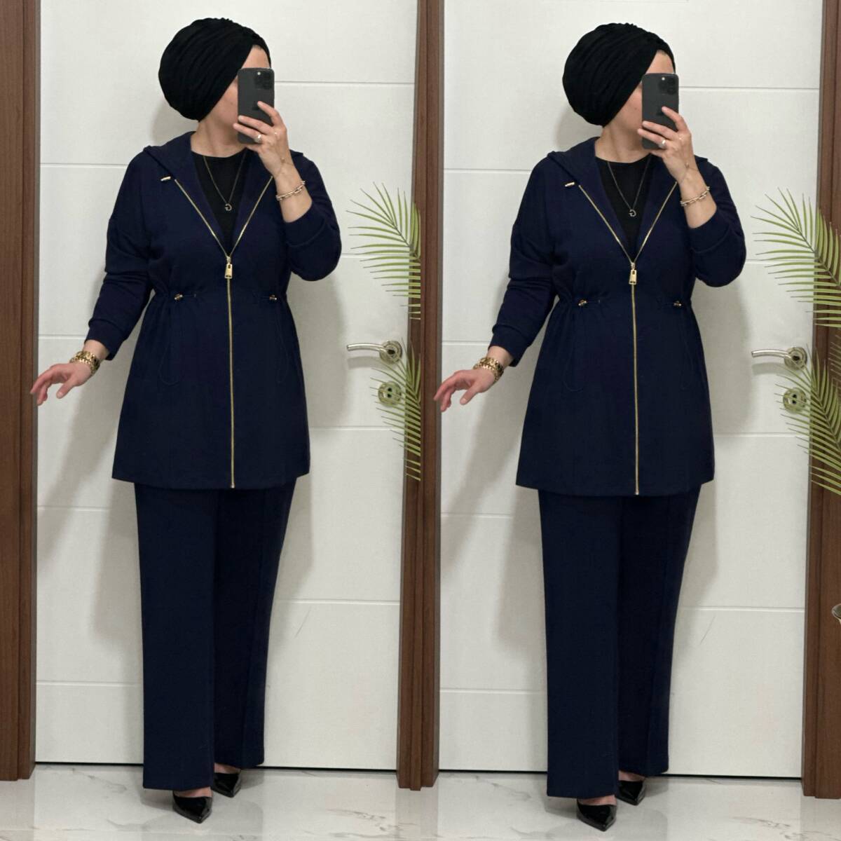 25920 K 180 LACİVERT ALYA TAKIM - 4