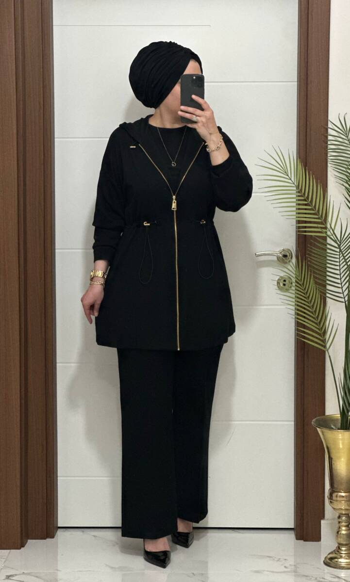 25920 K 180 SİYAH ALYA TAKIM - 1