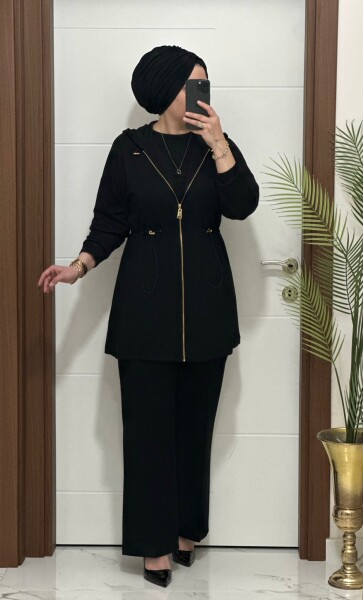 25920 K 180 SİYAH ALYA TAKIM - 2