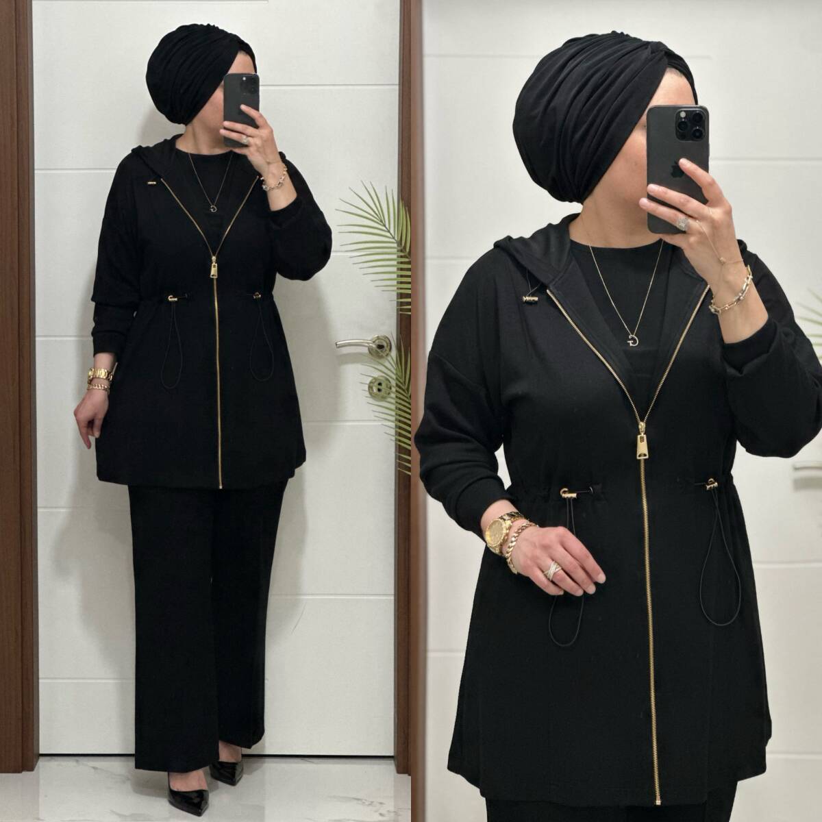 25920 K 180 SİYAH ALYA TAKIM - 4