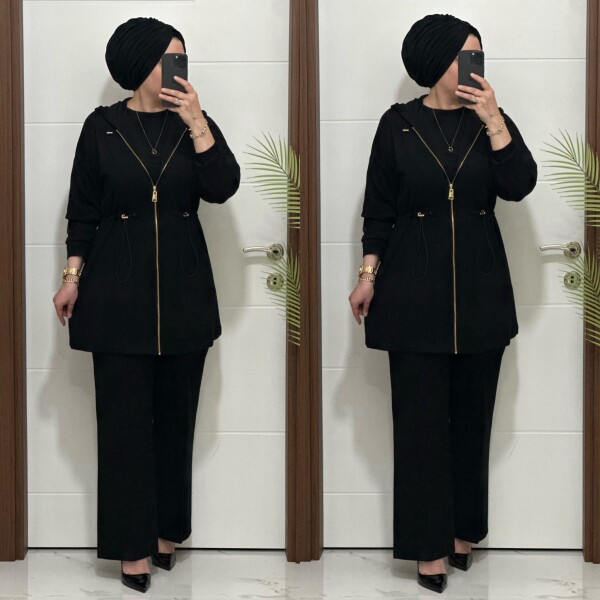 25920 K 180 SİYAH ALYA TAKIM - 5