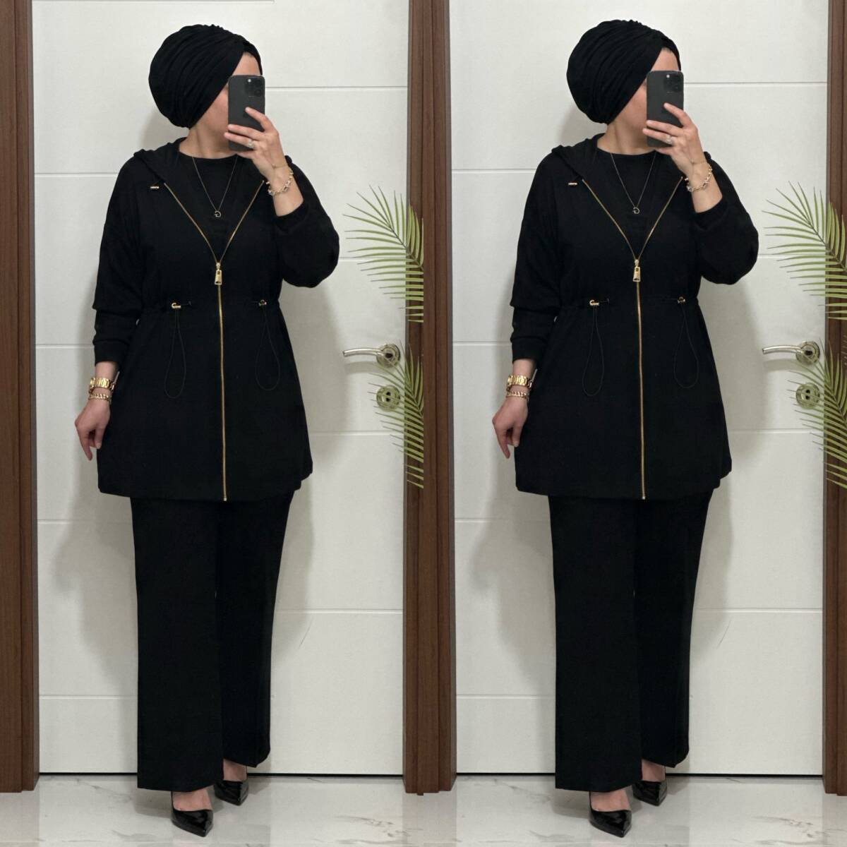 25920 K 180 SİYAH ALYA TAKIM - 5