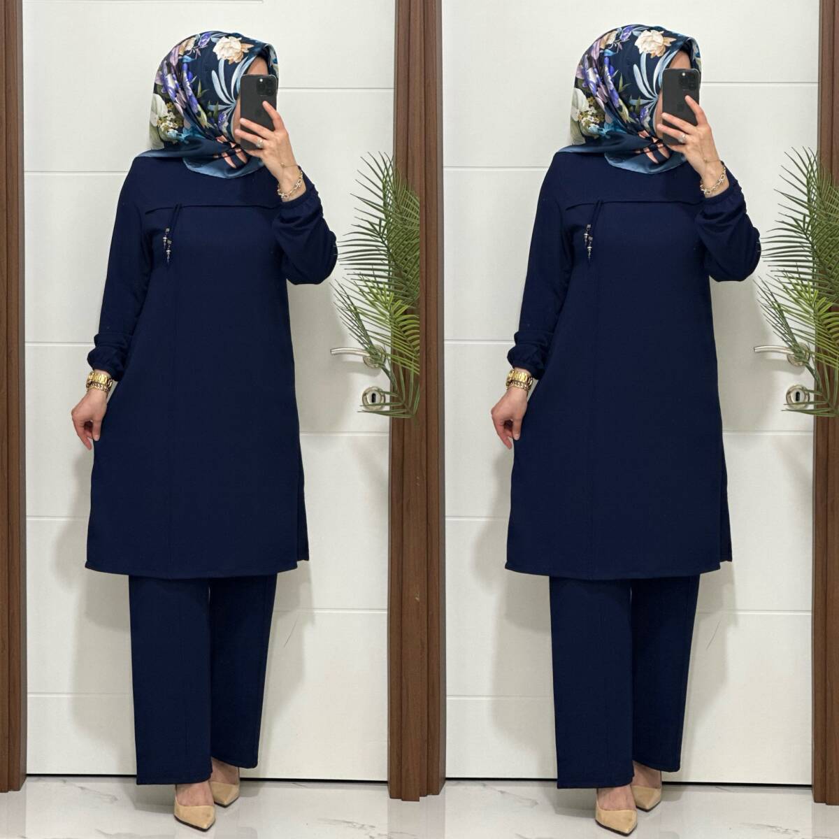 1687 K 90 LACİVERT GÜLCE TAKIM - 3