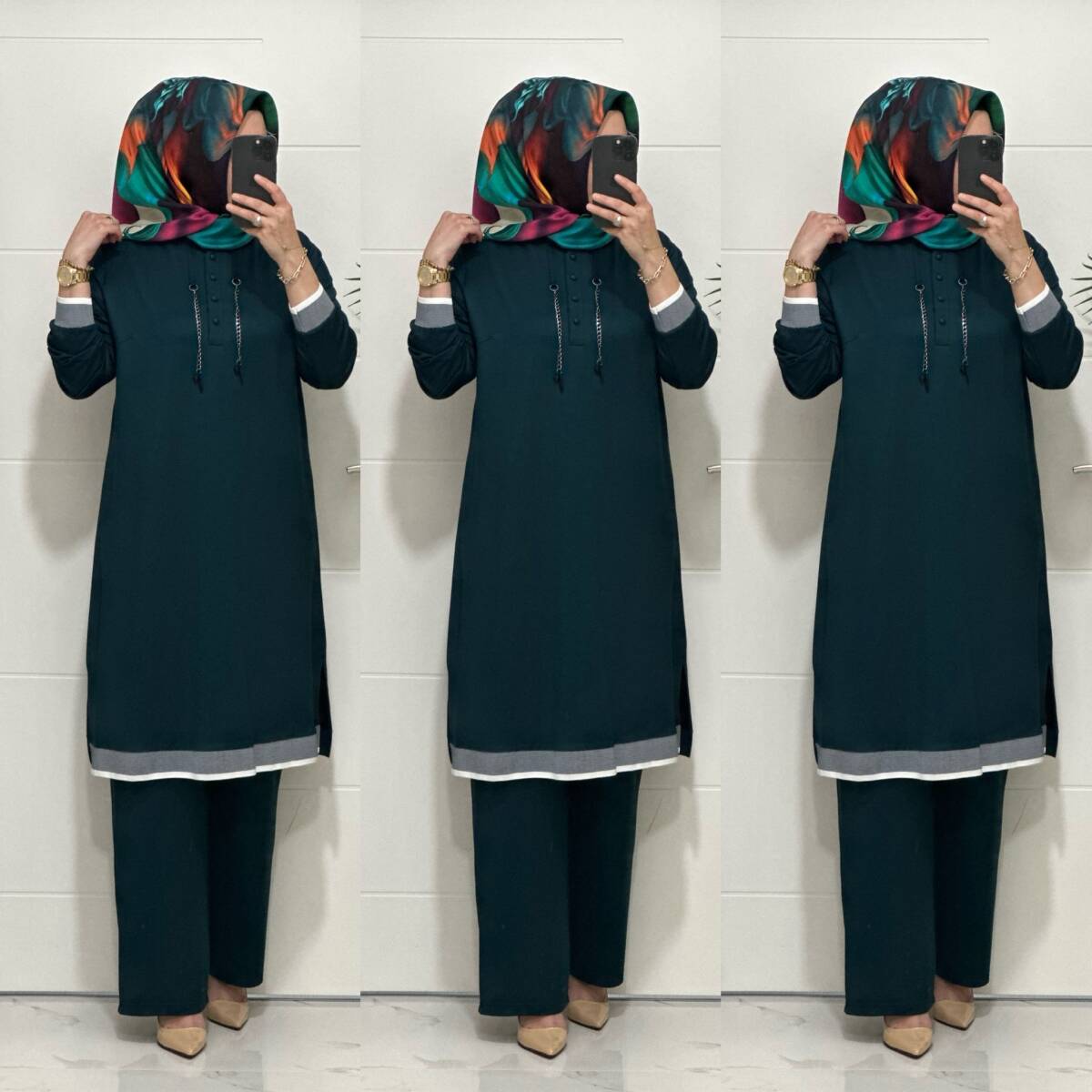 2661 K 125 PETROL ZİNCİRLİ RİBANALI TAKIM - 3