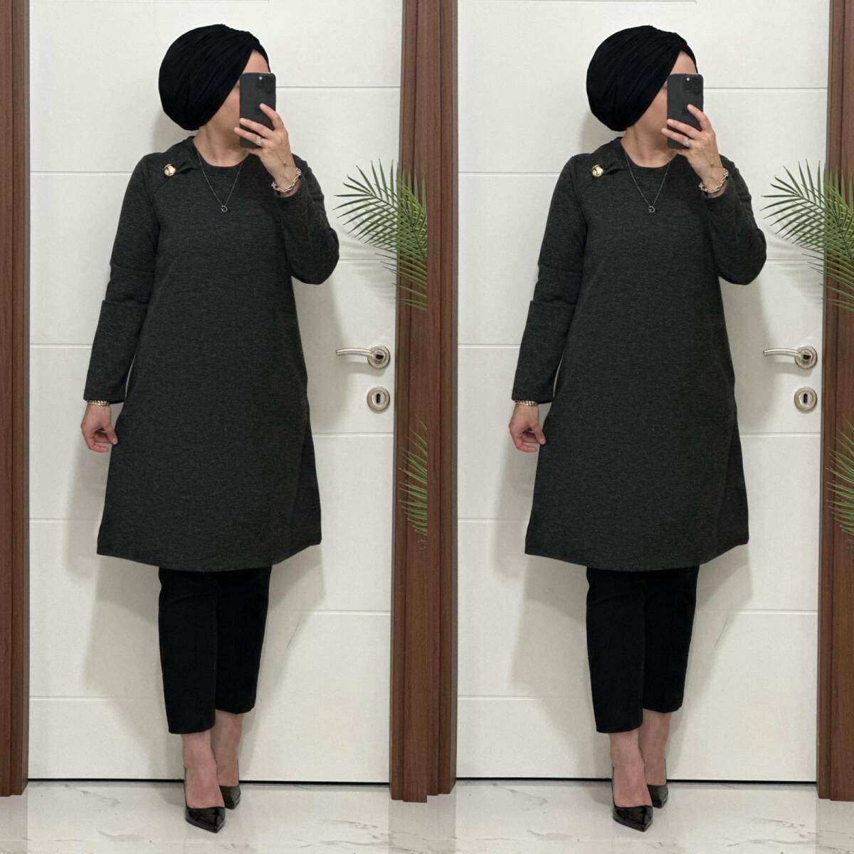 2600 K 80 ANTRASİT OPEL TRİKO TUNİK - 4