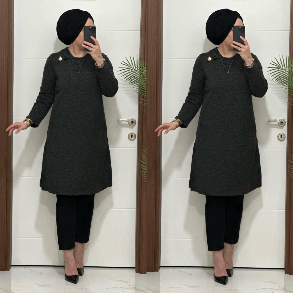 2600 K 80 ANTRASİT OPEL TRİKO TUNİK - 3