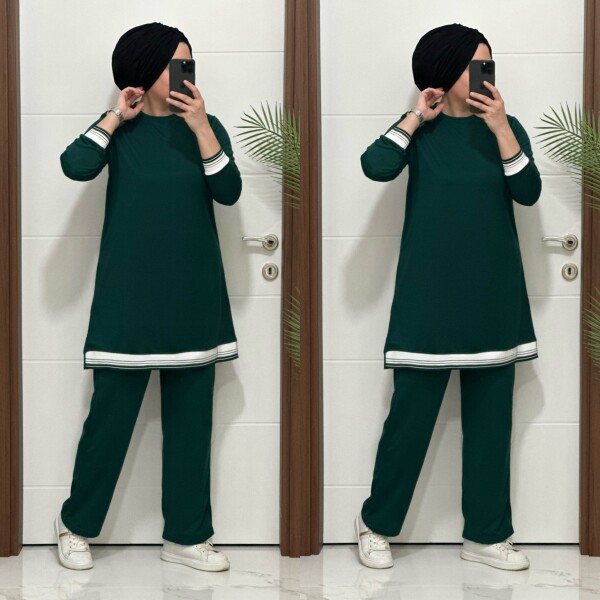 4580 K 70 YEŞİL RİBANALI SPOR TAKIM - 4