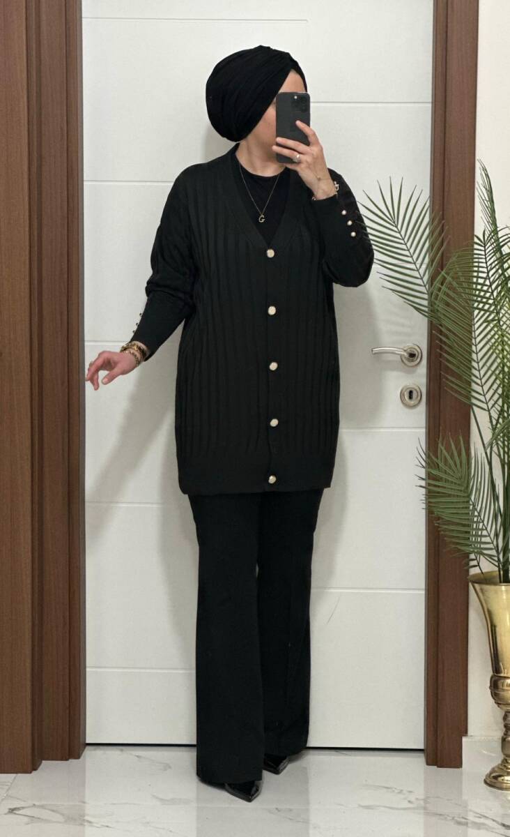 3311 K 50 SİYAH PINAR TRİKO HIRKA - 2