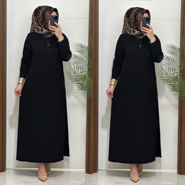F13 K 90 SİYAH NADİDE ELBİSE - 4