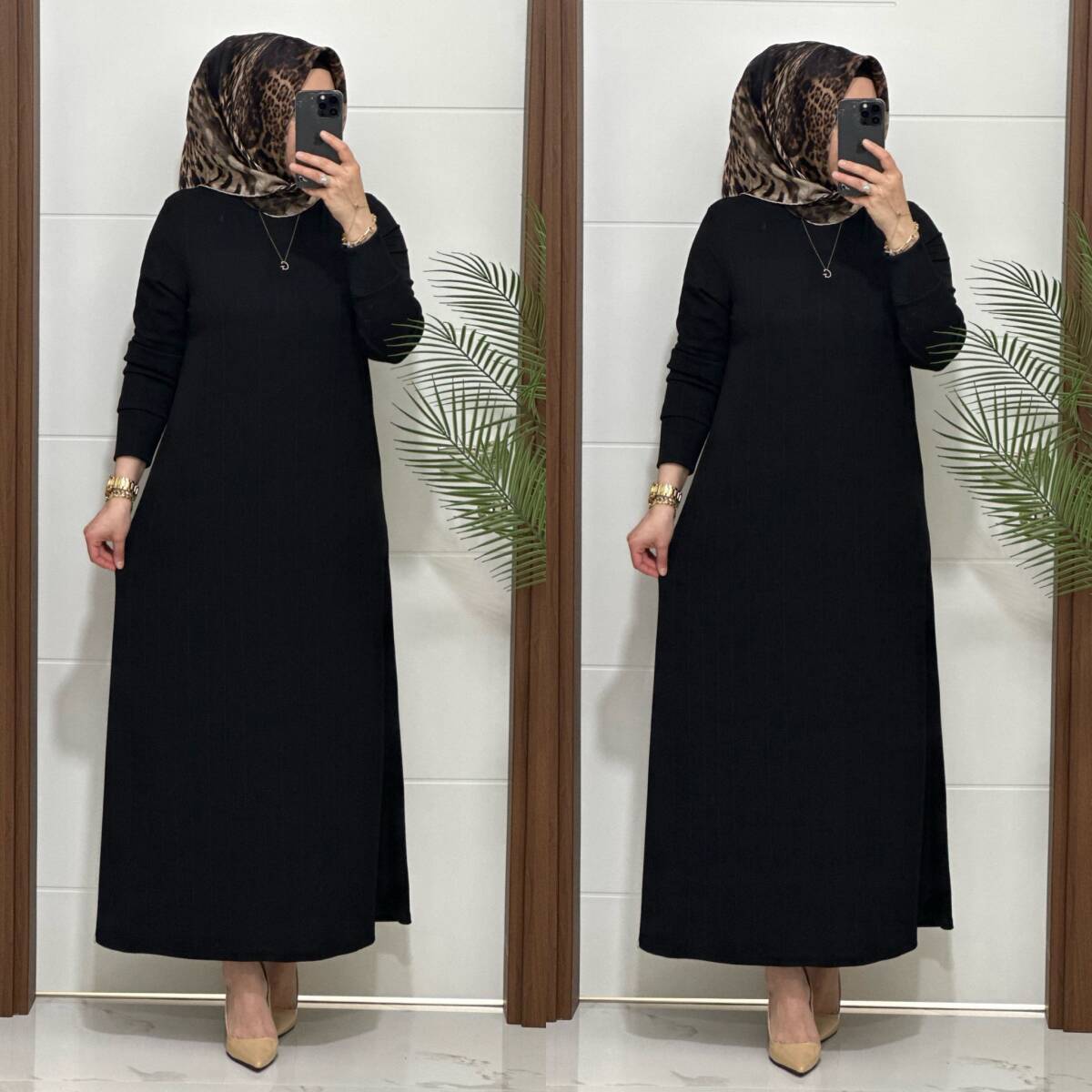 F13 K 90 SİYAH NADİDE ELBİSE - 4