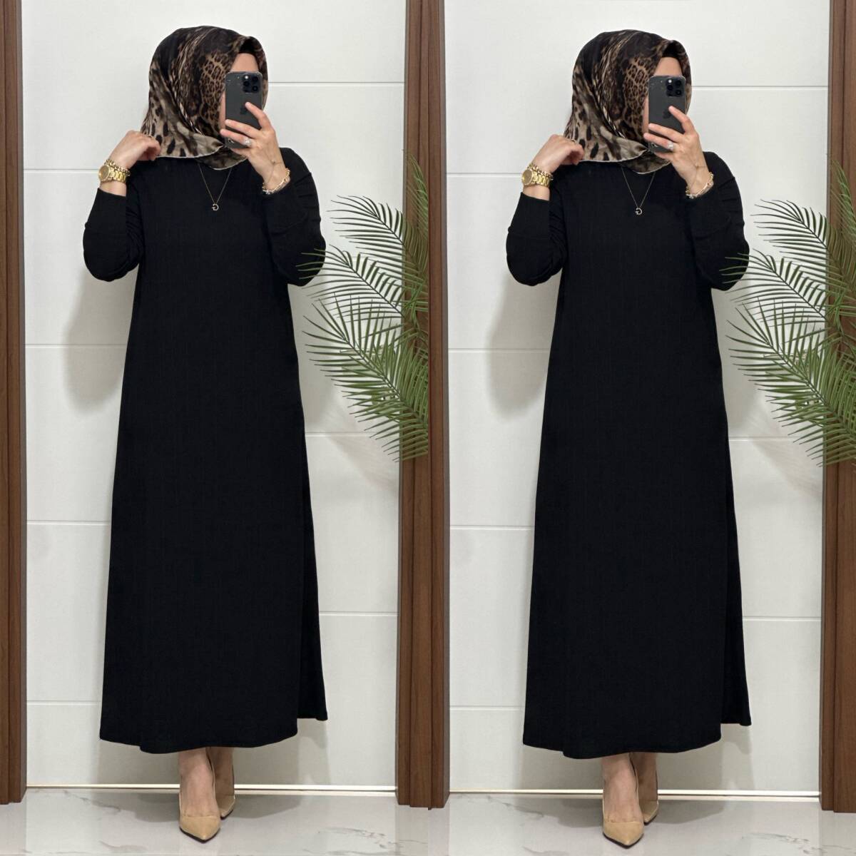 F13 K 90 SİYAH NADİDE ELBİSE - 3