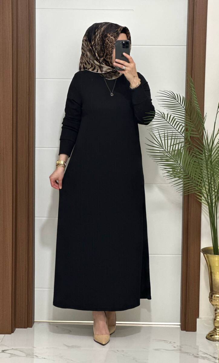 F13 K 90 SİYAH NADİDE ELBİSE - 1
