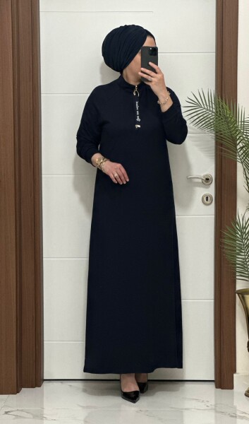 9835 K 150 LACİVERT SPOR ELBİSE - 2